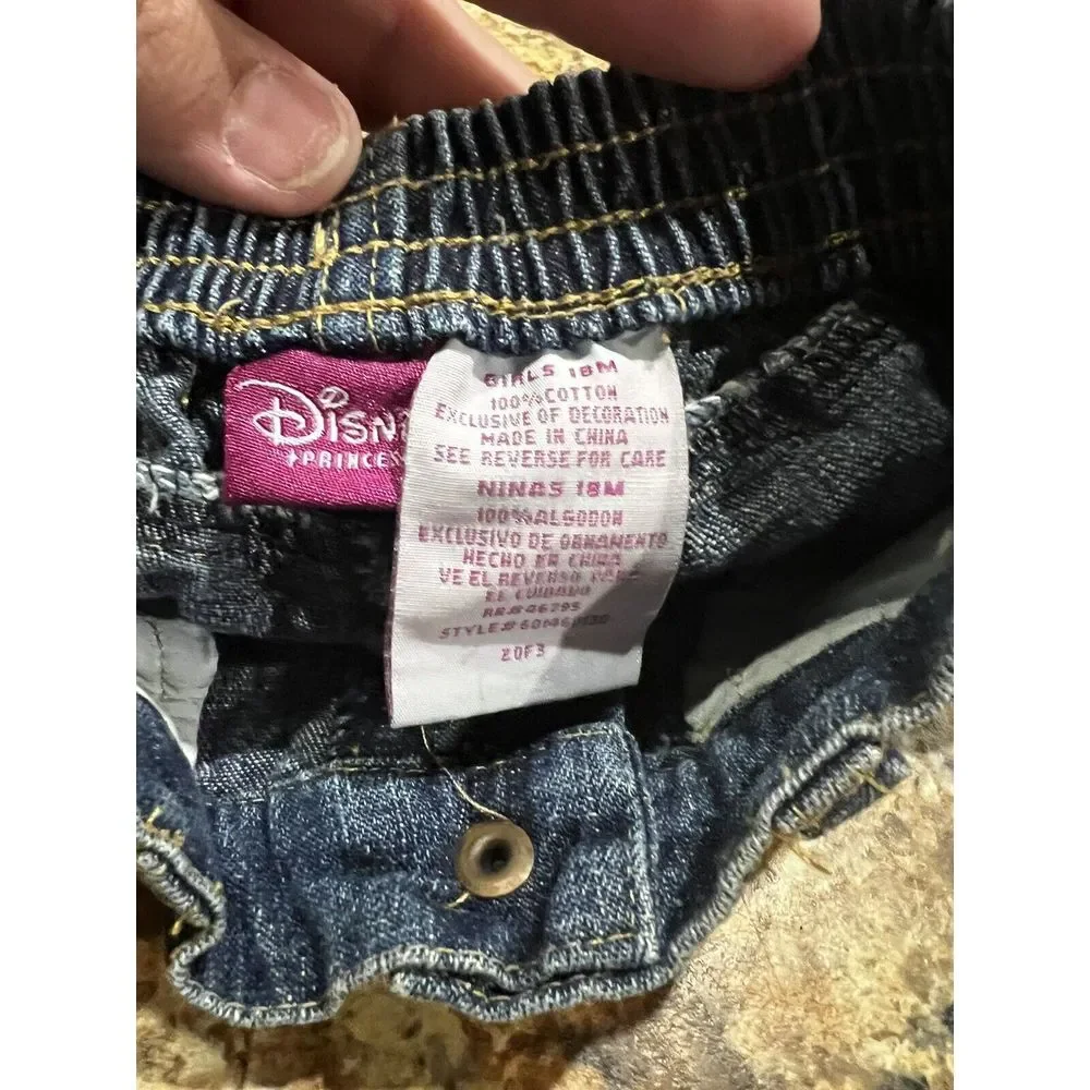 Vintage Disney Princess Embroidered Jeans‎ Size 18m